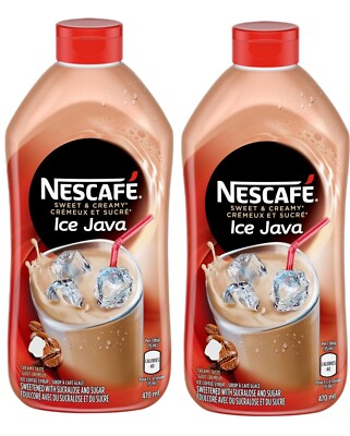 Nescafe Ice Java Coffee Syrup Great for Cappuccino or any Cold Brew Drink (2 Pk)