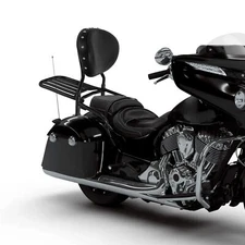 Black Backrest Sissy Bar Luggage Rack For Indian 2016-2022 Chieftain Dark Horse