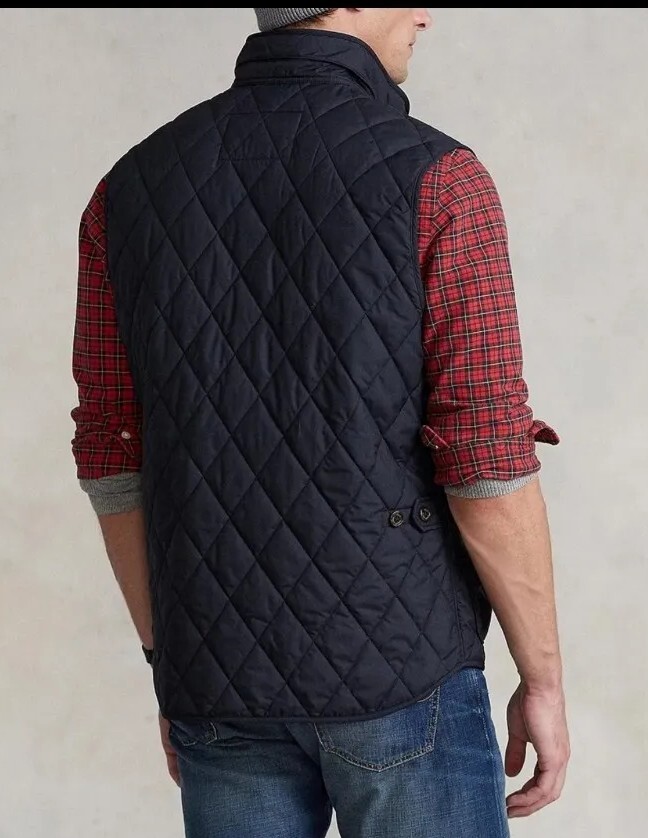 water repellent quilted vest