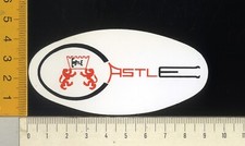 R03459] ADESIVO STICKERS VINTAGE ANNI '80 - RACCHETTE TENNIS CASTLE