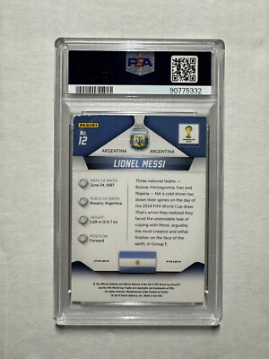 2014 Panini Prizm World Cup - Lionel Messi #12 Silver Prizm for