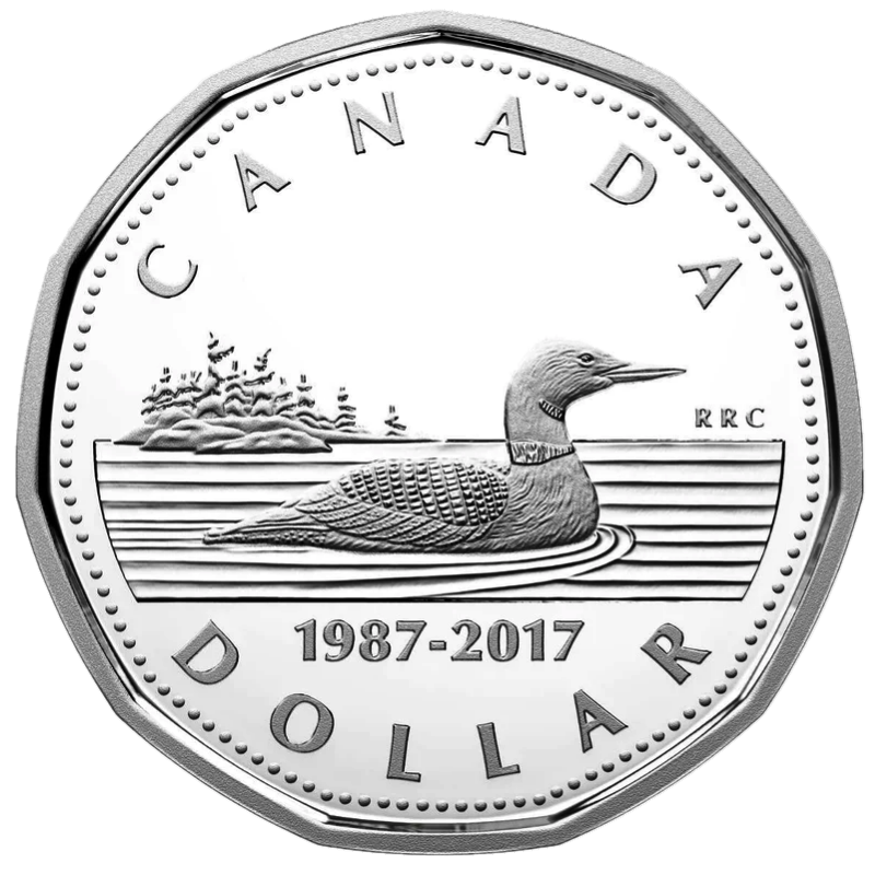 🇨🇦 Rare Canada $1 Dollar 99.99% Silver Loonie Coin, 30th