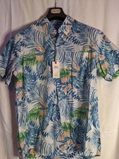 Vintage Izod Hawaiian Shirt 21-5 Palms L