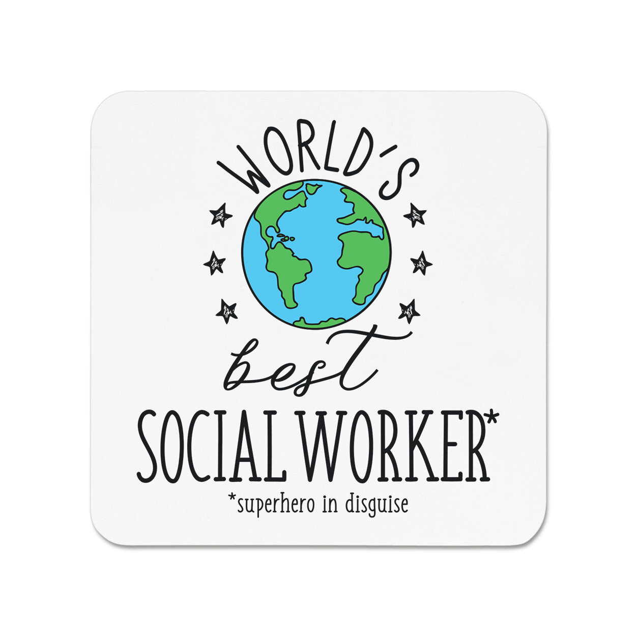 World's Best Social Worker Fridge Magnet Funny Joke Favourite Carer