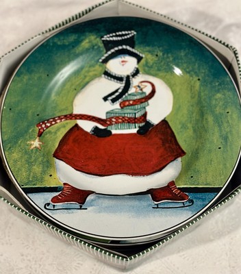 New Sakura Breaking the Ice Christmas Stoneware Salad Dessert
