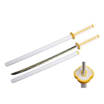 FYRESCOSPLAY Katana di Muichiro Tokito METALLO NON AFFILATA 102cm D. Slayer cosplay