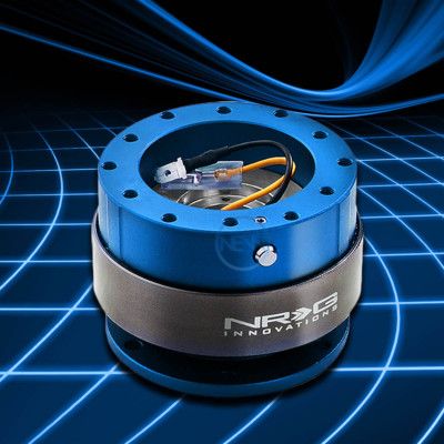 NRG INNOVATION STEERING WHEEL 6-BOLT HUB GEN 2.0 QUICK RELEASE ADAPTOR NEW BLUE
