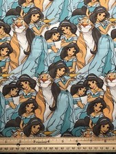 Disney s Princess Jasmine Packed Cotton Fabric 18 x 21