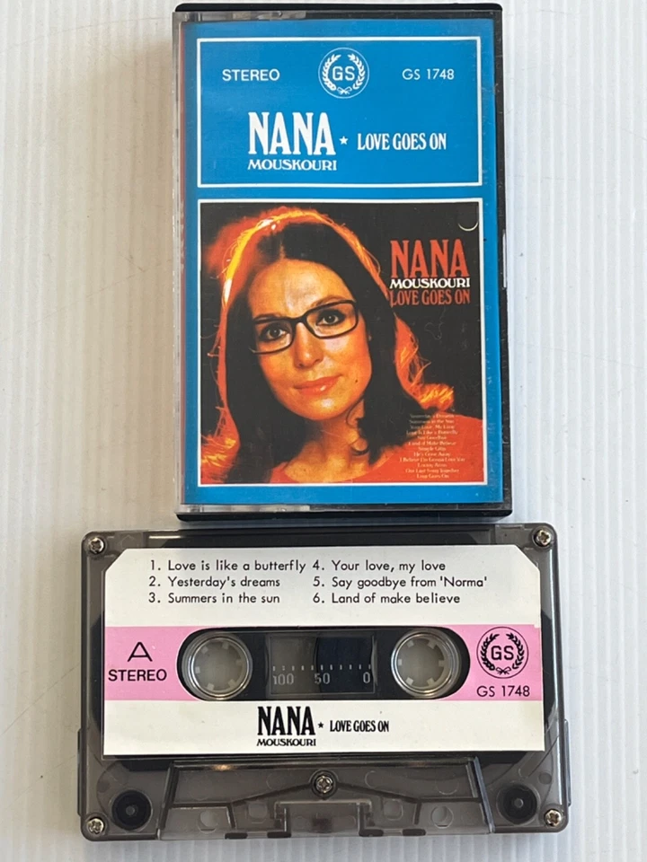 Nana Mouskouri Love Goes On Cassette Tape Rare - Image 4 of 4