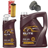 MotoröL Filter Set Mannol 5W40 API 6 Liter + Schraube FüR Audi A4 2.5 TDI 8EC