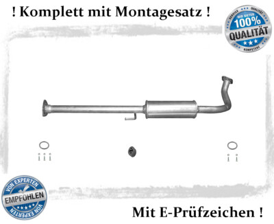 Mittelschalldämpfer für Honda HR-V I (GH) 1.6 16V 3-Türen Auspuff Montagesatz