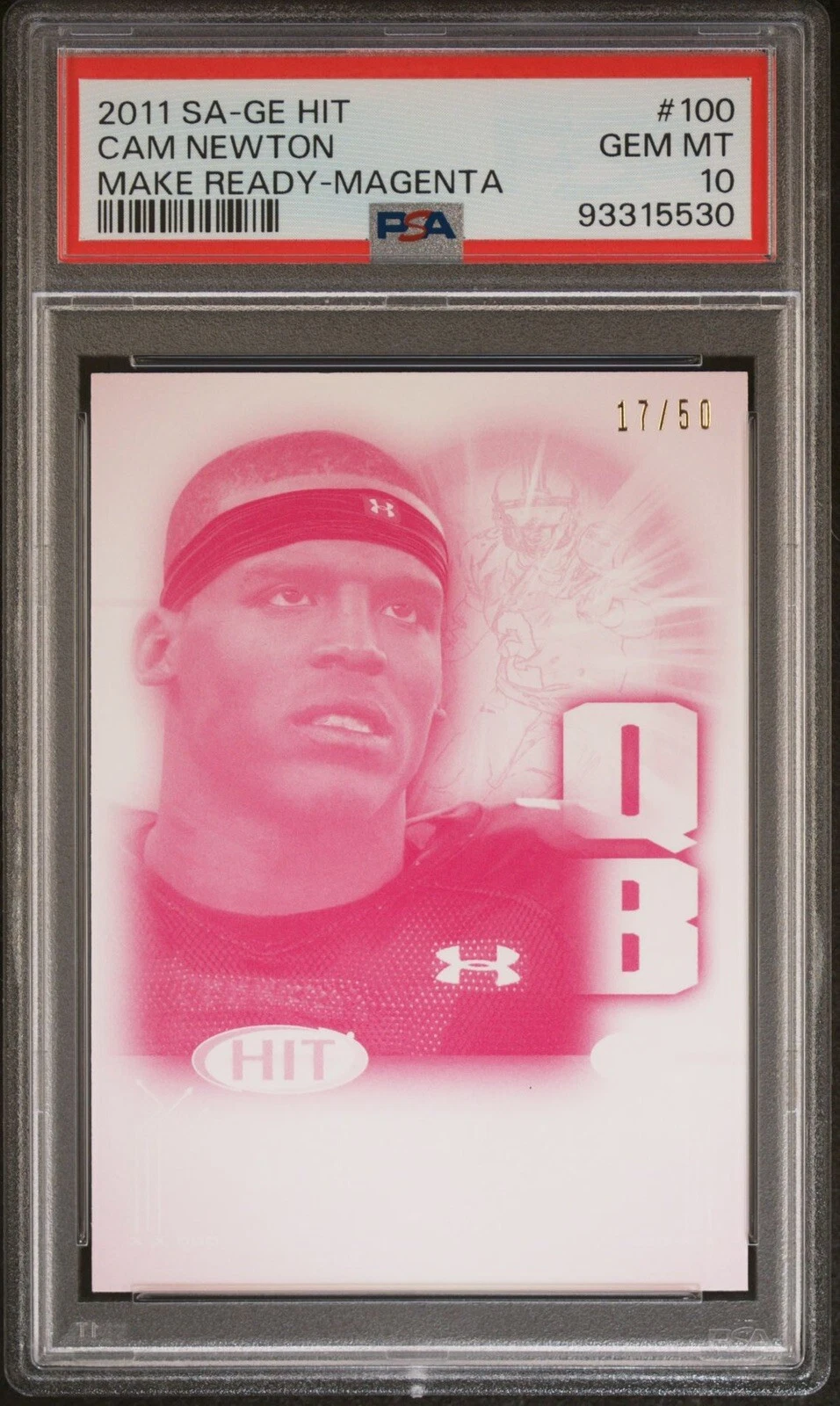 Cam Newton SA-GE Hit #100 Make Ready-Magenta