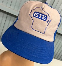 GTE Wisconsin Made in USA Vintage Snapback Baseball Hat Cap Two Tone
