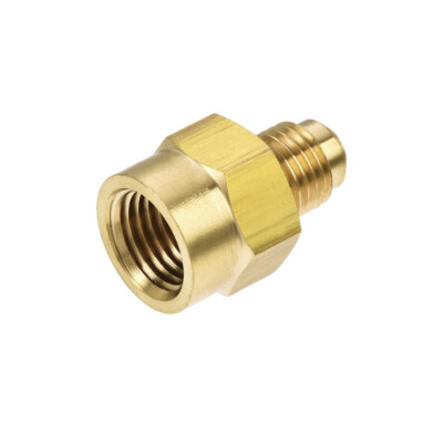 Messing Rohrverschraubung SAE 45° 1/4'' Außengewinde auf 1/4'' NPT Innengewinde