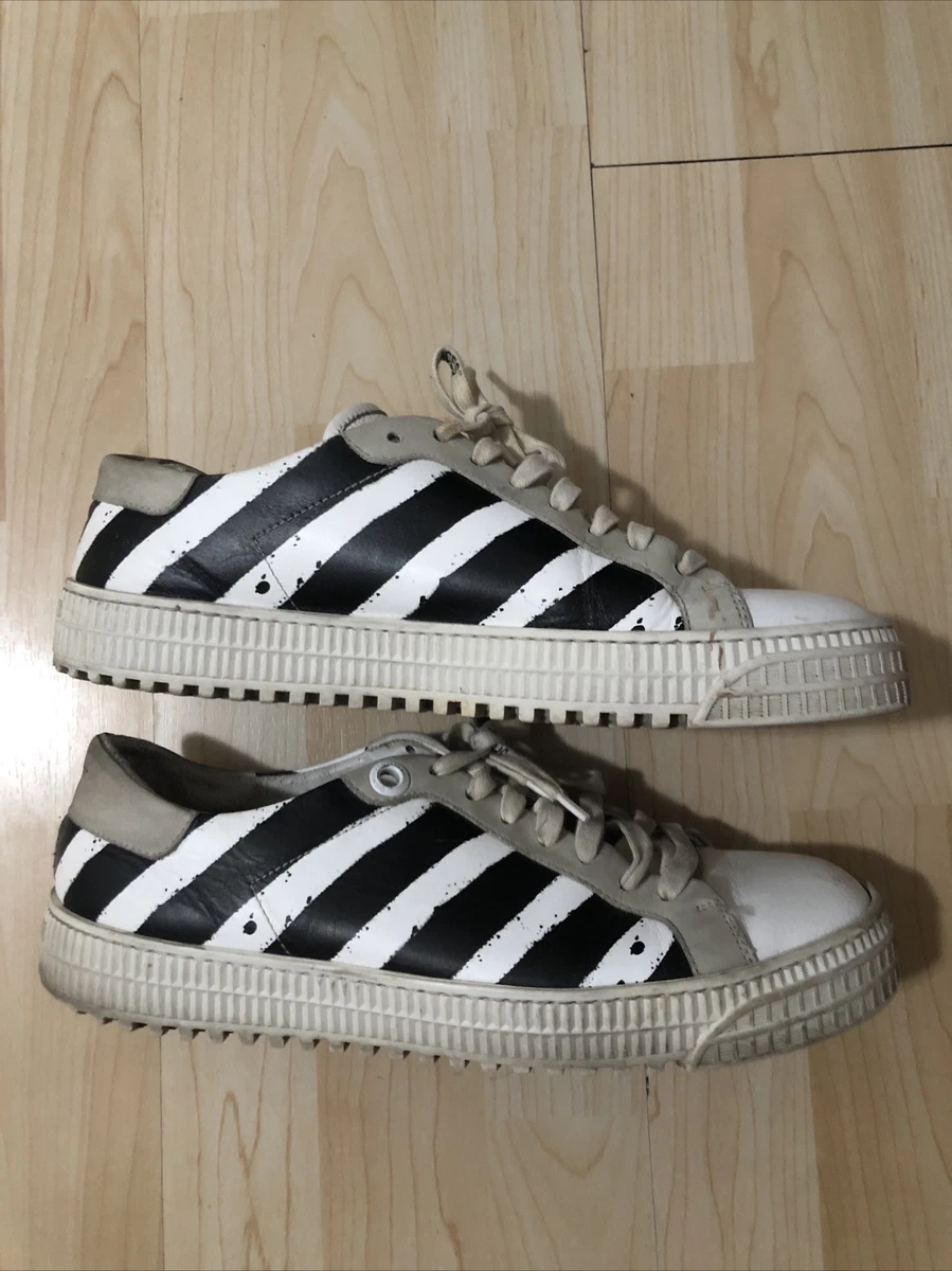 Off White "Cup Sole 3.0" Sneaker Size 42 Virgil Abloh Black White  Shoes Rare