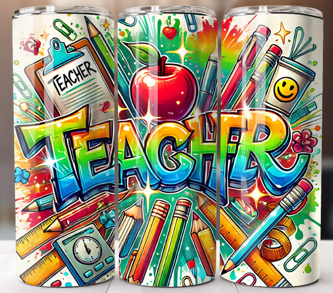 Tumbler 20oz Travel Mug Cup Stainless Steel Personalized Custom Teacher Gift