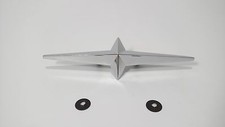 Single Chrome Star Molding Emblem Fender Skirt For 1954-1958 Pontiac