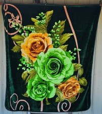 ROSES FLOWERS BOUQUET FLORAL ROSE FLOWER QUEEN SIZE BLANKET