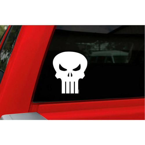 Neu in Verpackung Marvel Comics Punisher klassischer Totenkopf Logo gestanzter Aufkleber wetterfest - Bild 3 von 4
