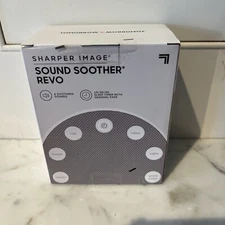 NIB Sharper Image Sound Soother Revo 6 sounds sleep timer USB or battery new