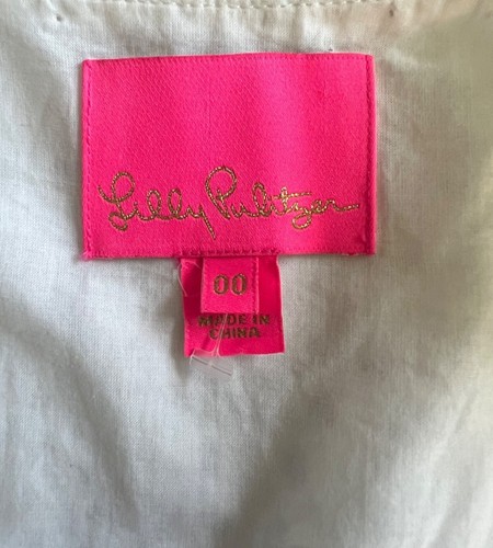 Lilly Pulitzer Taviana Eyelet Dress White Circle Bloom Resort Style Size 00 - Bild 4 von 18