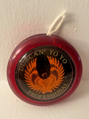 VINTAGE DUNCAN EAGLE PROFESSIONAL PLASTIC LOOPING YO-YO - RED