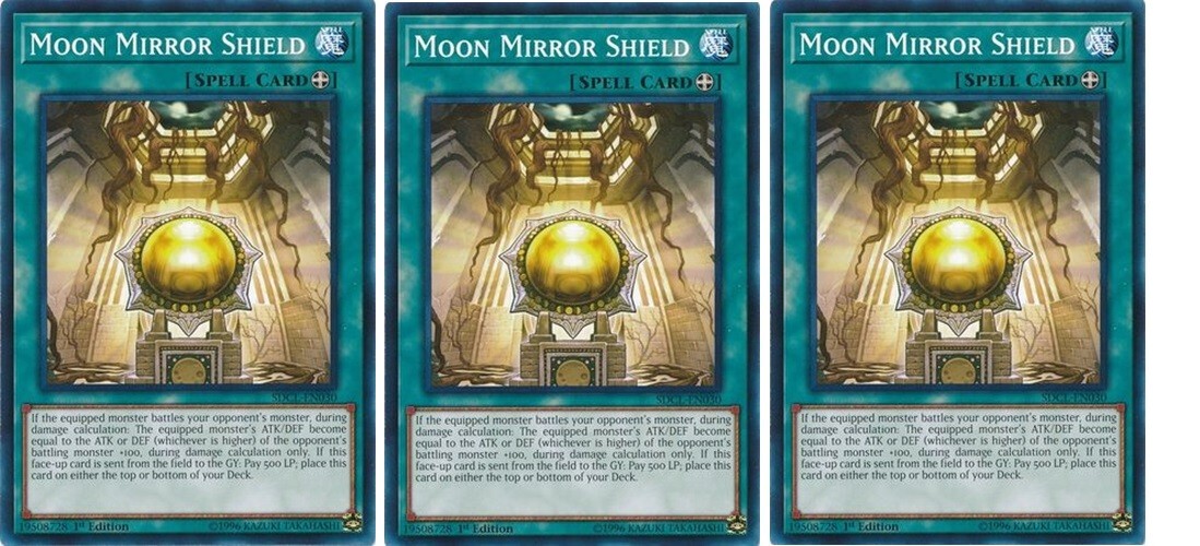 3X MOON MIRROR SHIELD 3X *** (MINT/NM) SDCLEN030 YUGIOH! eBay