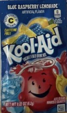 10 Packs of Kool Aid BLUE RASPBERRY LEMONADE Drink Mix Packet NEW Gluten Free