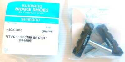Jeu De 4 Patins De Freins à Tiges Shimano BR-CT90/91 Pour Cantilever - Neufs Et D'origine