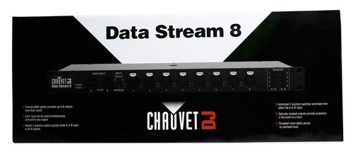 Chauvet Data Stream 8 DMX Splitter, 2-Ins, 8-Outputs+ROCKSTRIP Light - Picture 7 of 12