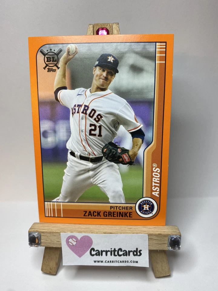 ZACK GREINKE 2021 Topps Big League ORANGE #150 Houston Astros - Image 2 of 4