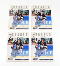 Lot of (4) 2012-13 Panini Classics Signatures Autographs Mike Peca On Card Auto
