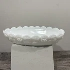 Westmoreland Milk Glass Oval Serving Relish dish Grape Pattern 8"X4" x 1.5" VTG