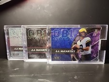 💥🔥🏈3-NFL WildCard QB1 On The Clock JJ McCarthy  #/# Blue 🏈🔥💥