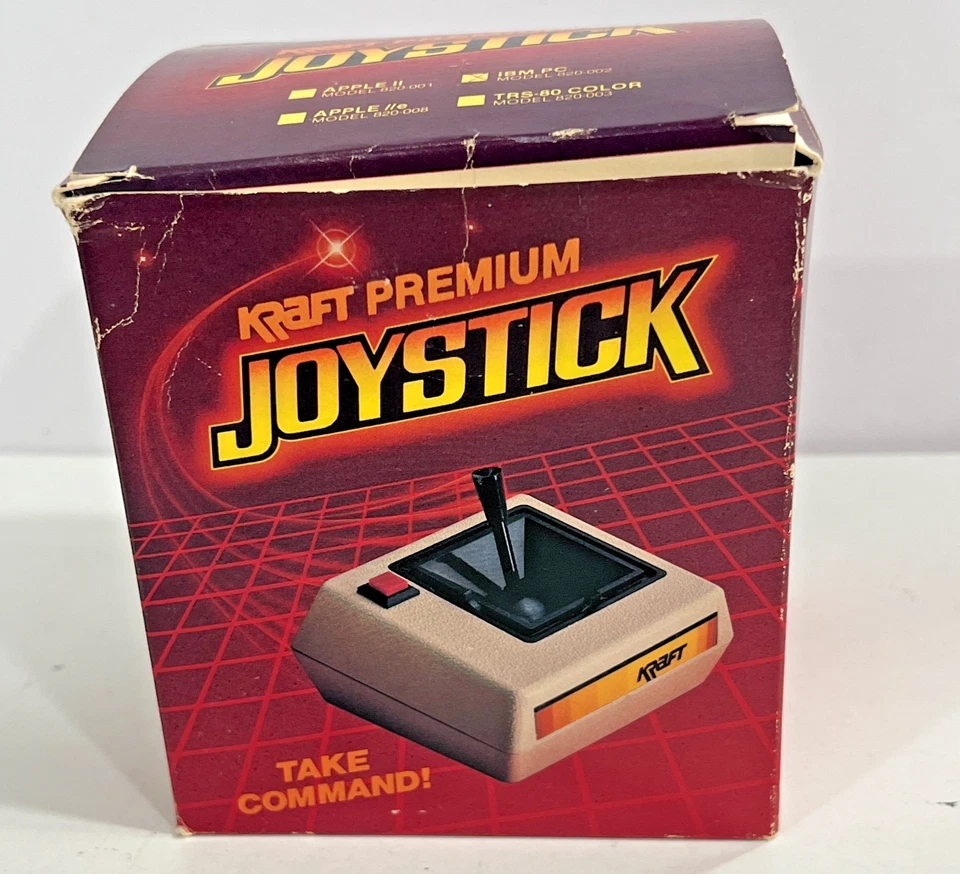 Vintage Kraft Premium Joystick PC 820-002 Rare NOS NEW box papers - Image 2 of 4