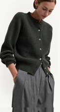 GOOP G Label Isla Cardigan Wool Cashmere Made in Italy Gwyneth  s Pick M