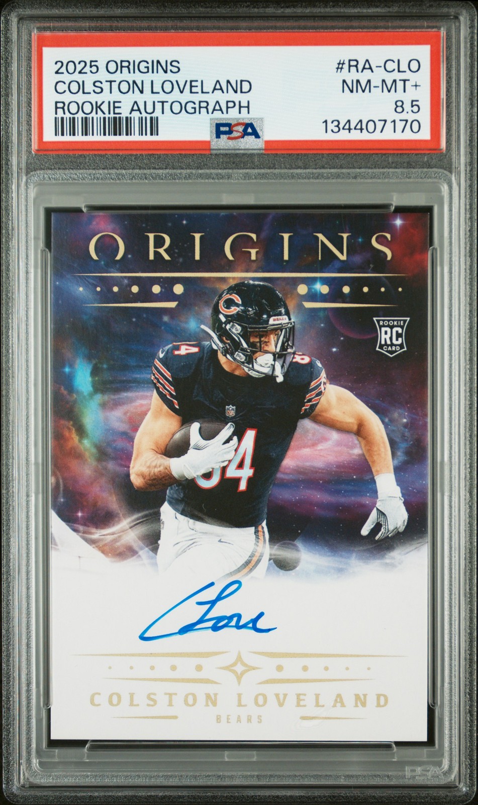 Colston Loveland Panini Origins Rookie Autographs #RACLO Base