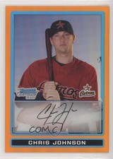 2009 Bowman Chrome Prospects Orange Refractor 4/25 Chris Johnson #BCP48 6i1