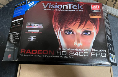 VisionTek Radeon HD 2400 Pro 256MB DDR2 AGP Graphics Card Video GPU Low Profile
