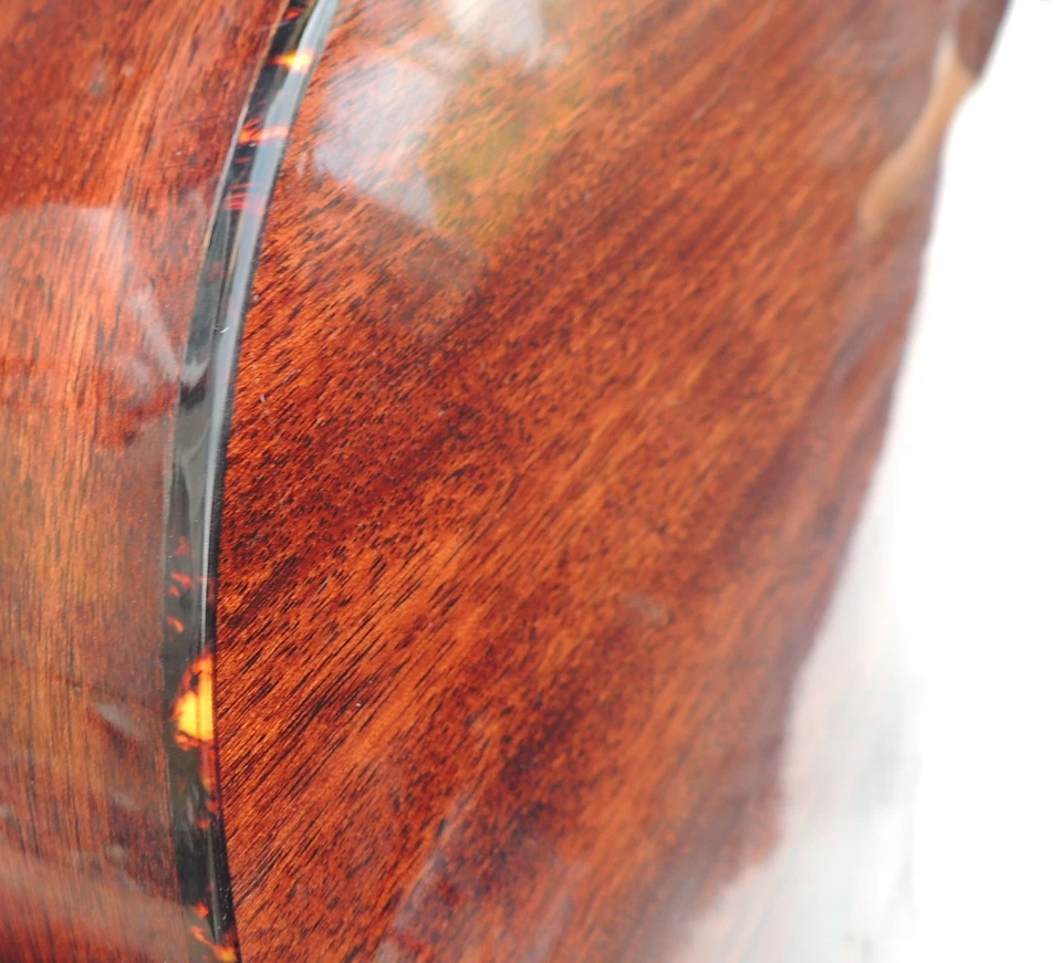 Guitarra acústica Recording King ROS - 06 encuadernación de caparazón de tortuga de doble cara Foto 3 de 4