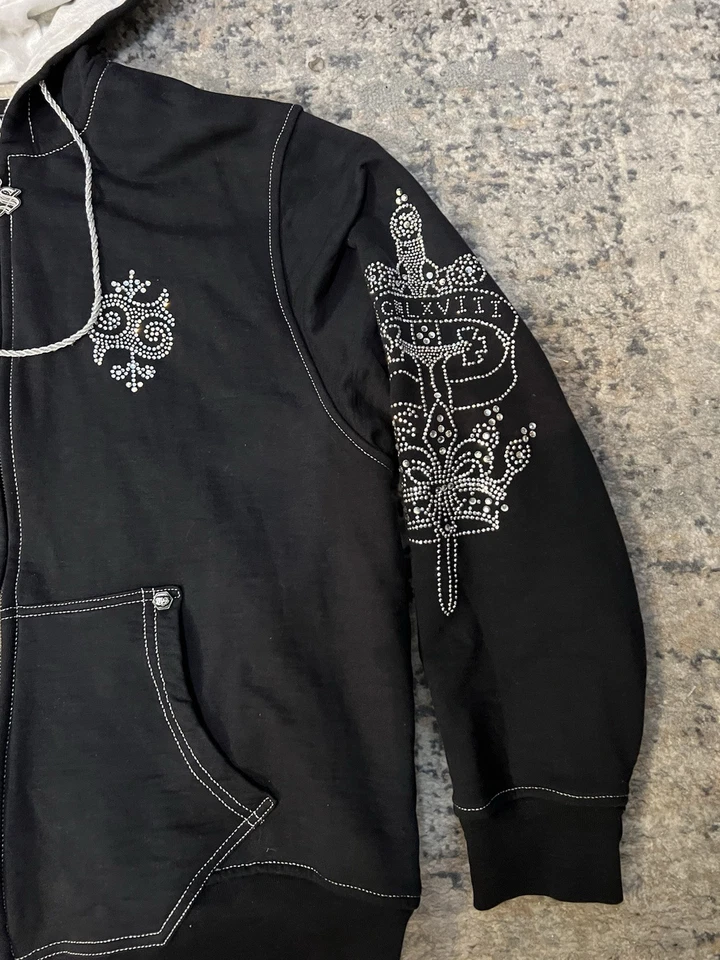 LL Cool J/Todd Smith Negro Plata "MCMLXVIII" Sudadera con Capucha Para Hombre Talla Grande Foto 2 de 4