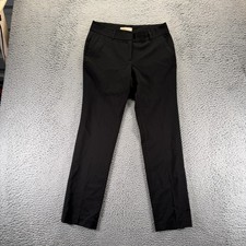 Michael Kors Pant Womens 6 Black Polyester Dress Straight Business Office Formal