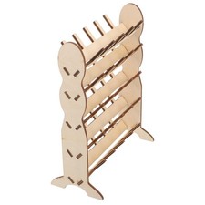 Wooden Thread Storage Rack for Quilting and Sewing Supplies Organization
