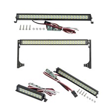 Lampe de toit en métal à barre lumineuse à LED pour chenille de roche RC