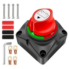 Battery Disconnect Switch 12V-48V DC 275A Power Master Isolator Shut Off Sw