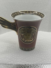 Rosenthal Versace Medusa Red SET of Coffee Cup & Saucer (D1554)