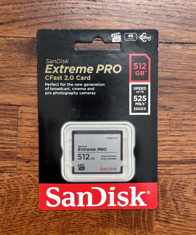 SanDisk CFast 2.0 512GB Extreme Pro Memory Card - Brand New FREE SHIPPING