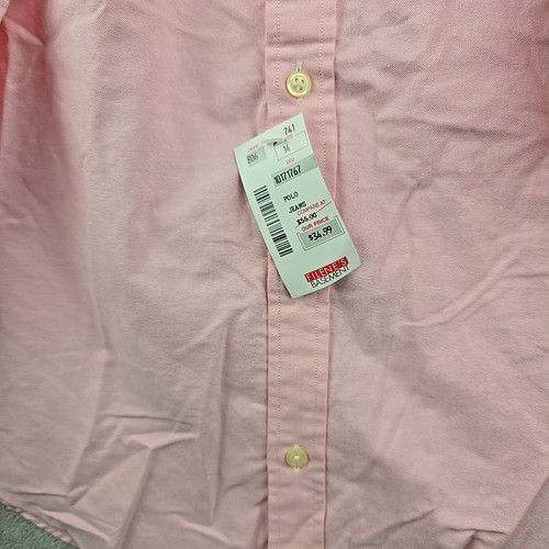 Ralph Lauren Polo Jeans Co. Button Down Shirt Boys XL (14) Pink Dress Cotton - Picture 5 of 8