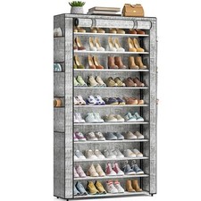 OYREL Shoe Rack 10Tier Large Capacity 50-56Pairs Beautiful Tall Shoe Shelf Fr...