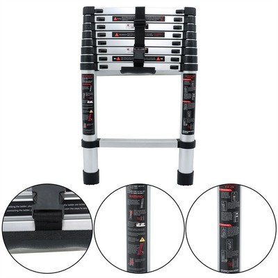 Telescoping Ladder 8.5FT Extension Ladder Aluminum Lightweight Telescopic Ladder